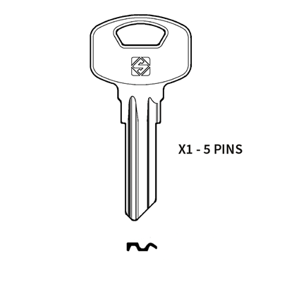 Silca YA89 Key Blank for Yale