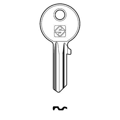 Silca CS6 Cylinder Key Blank for Cisa