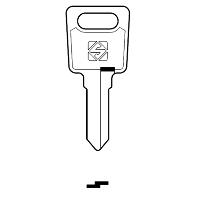 Silca LS14 Cylinder Key Blank for Las