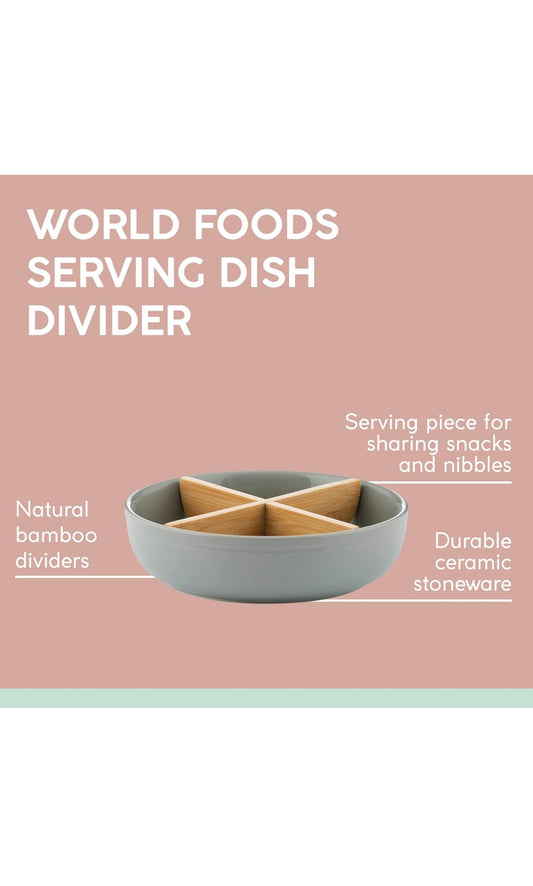 TYPHOON SERVING DISH WITH REMOVABLE DIVIDERS