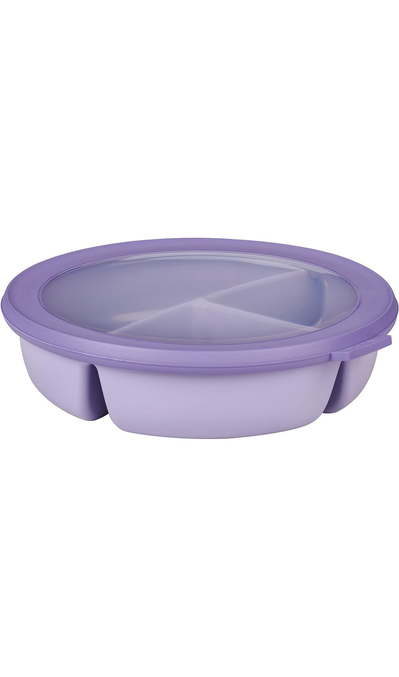 Bento bowl 3-compartment multibowl round Cirqula – Airtight food storage container – Separated food storage – Meal prep containers & food containers
