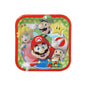 Super Mario 18cm Square Paper Party Plates Tableware Pack of 8