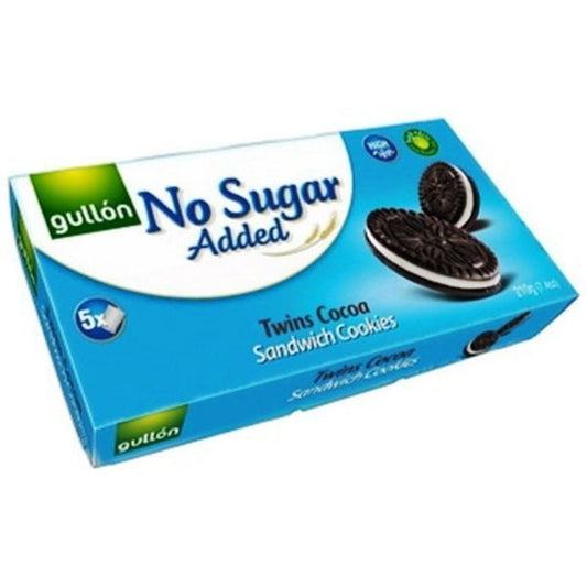 GULLON NO ADDED SUGAR TWIN CREAMS 210G X10