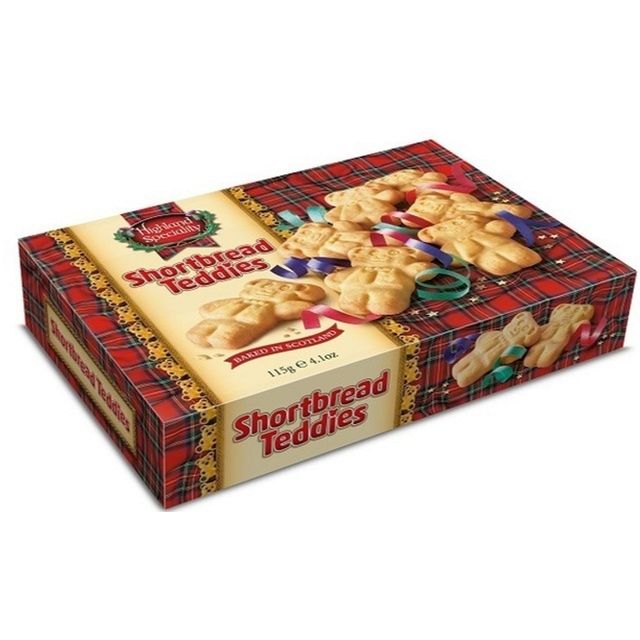 HIGHLAND SHORTBREAD TEDDIES SELECTION 115G X 24
