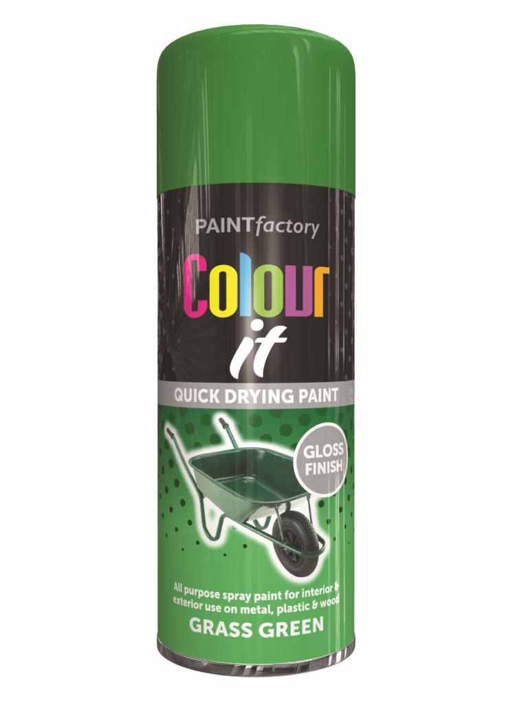 COLOUR IT - Grass Green Gloss Premium Quality Paint for Vibrant and Lustrous Finishes