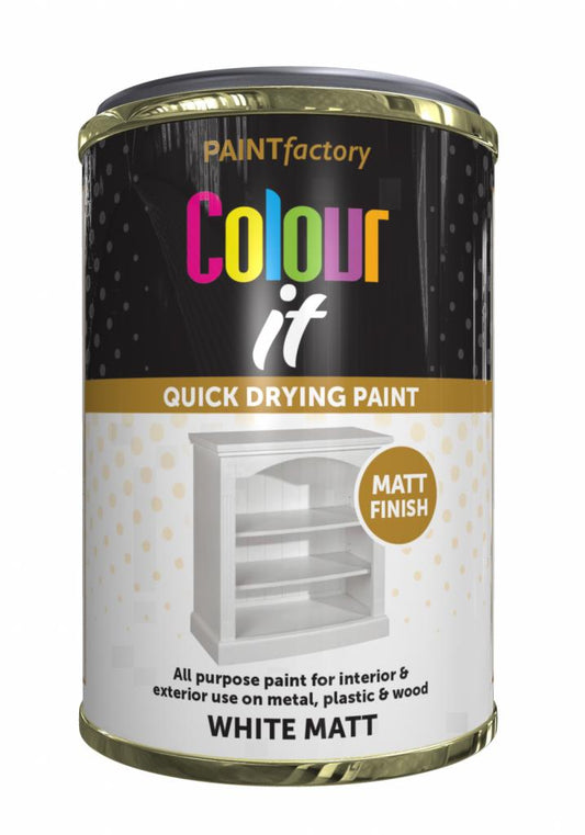 Premium White Matt Paint Tin - Enhance Your Space with Vibrant and Lasting Colors