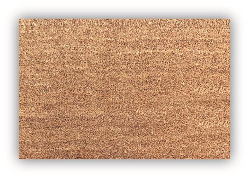 Premium Coir Plain Doormat - 60 x 40cm - Natural and Durable Entry Mat for a Welcoming Home