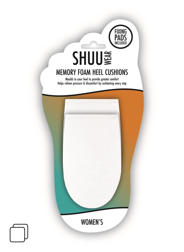 SHUU Memory Foam Heel Inserts - Comfortable Insoles for Ultimate Foot Support