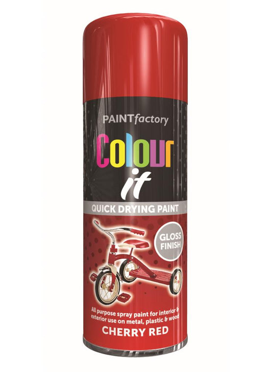 COLOUR IT - Cherry Red Gloss Premium Quality Paint for Vibrant and Durable Finishes