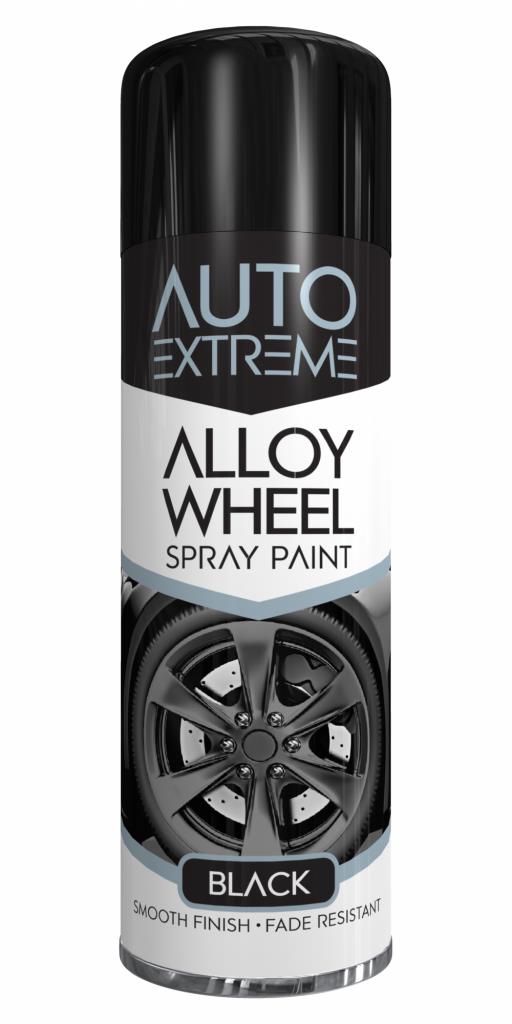 AX ALLOY WHEEL SPRAY PAINT BLACK 400ML