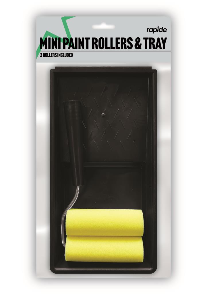 Kit rouleau et bac mini RAP efficace - Kit 3 pièces pour peinture de précision et travaux de détail