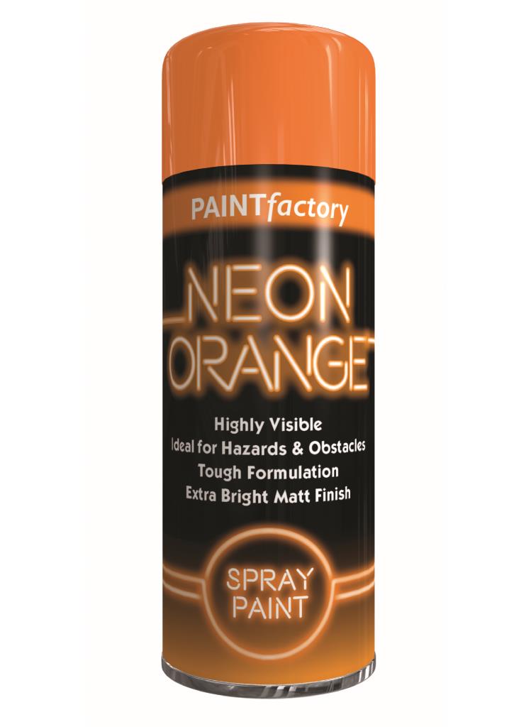 Peinture aérosol orange fluo