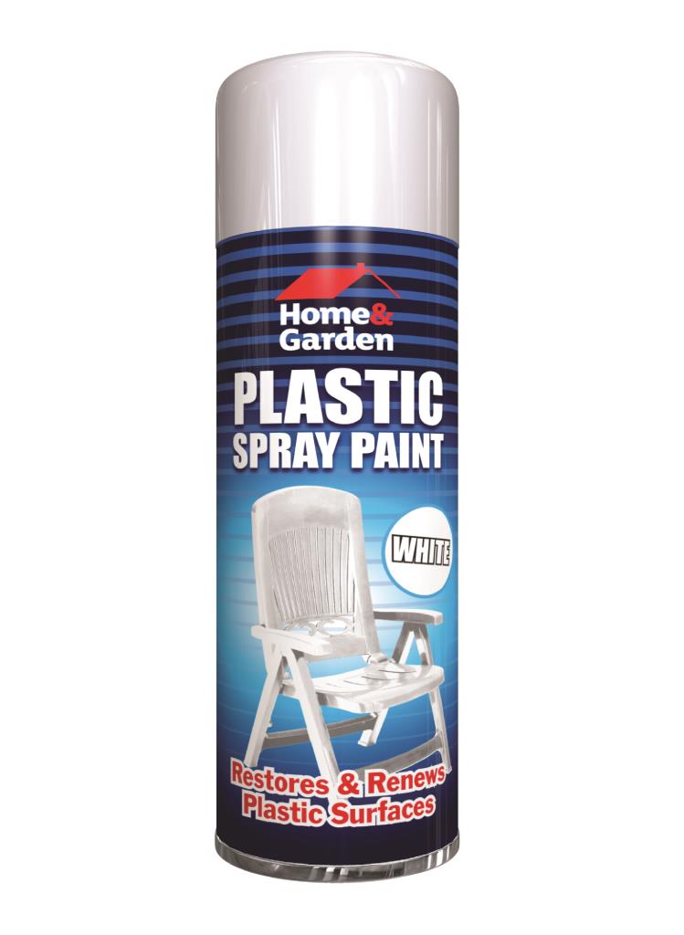 H&G Plastic White Spray Paint - Quick-Dry, Versatile, and Durable Aerosol Paint for DIY Projects