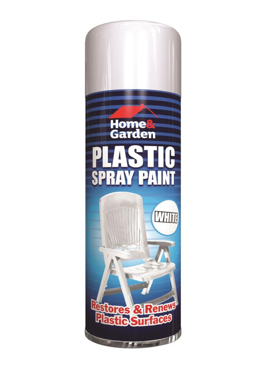Peinture aérosol blanche H&G Plastic – Séchage rapide, polyvalente et durable pour projets de bricolage