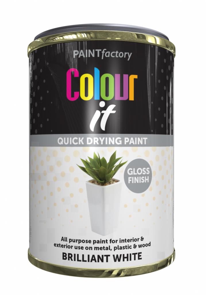 PF COLOUR IT TIN GLOSS WHITE 300ML