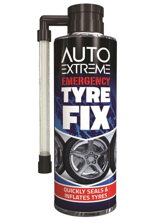 AX Réparation Rapide Pneu 300ml - Solution Instantanée pour les Crevaisons, Réparation Facile à Faire Soi-Même