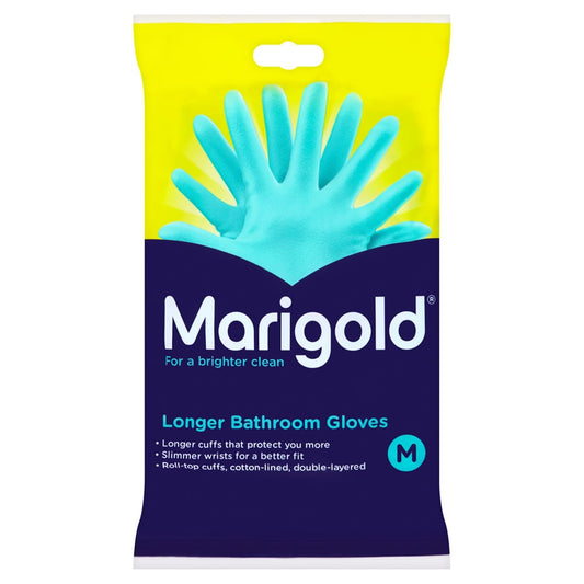 Marigold Longer Bathroom Gloves Medium FH145409