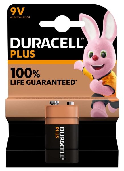 Duracell 9V Plus Power +100% - Pack of 1