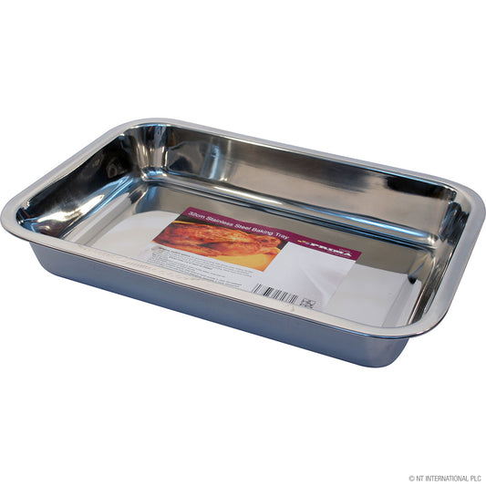 Plaque de cuisson en acier inoxydable de 32 cm – Ustensile de cuisson de cuisine durable et polyvalent