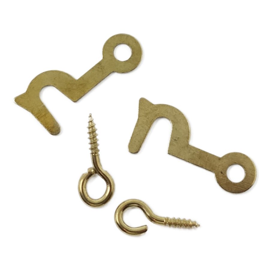 Brass side hooks & eyes 19MM