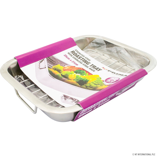 25cm Baking Tray with Rack - Premium Quality for Perfect Oven Delights