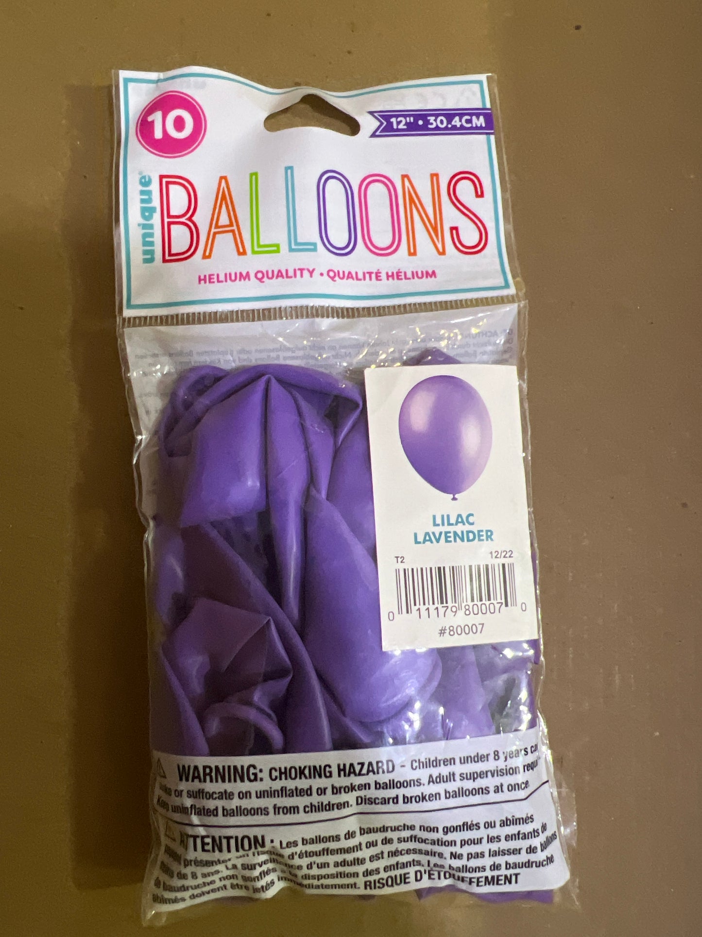 Ballons lavande lilas