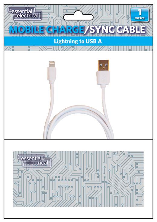 1M Mobile Charge/Sync Cable - Fast Charging & Reliable Data Sync