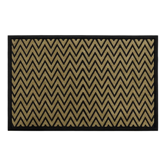 JVL Vienna Zigzag Scraper Doormat 60 x 90cm