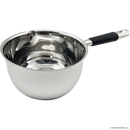 Sublimez Votre Cuisine avec Notre Casserole à Lait de 18 cm - Poignées en Silicone, Rivetées pour une Durabilité et un Contrôle Précis de la Chaleur