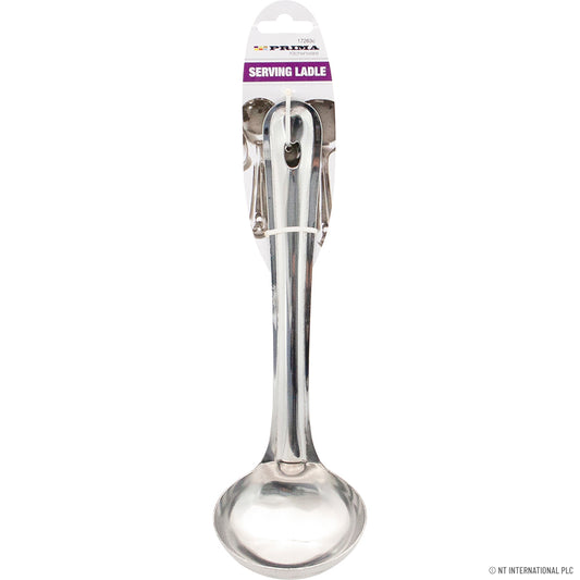 Louche en acier inoxydable sur carte - Cuillère de service durable pour les essentiels de cuisine