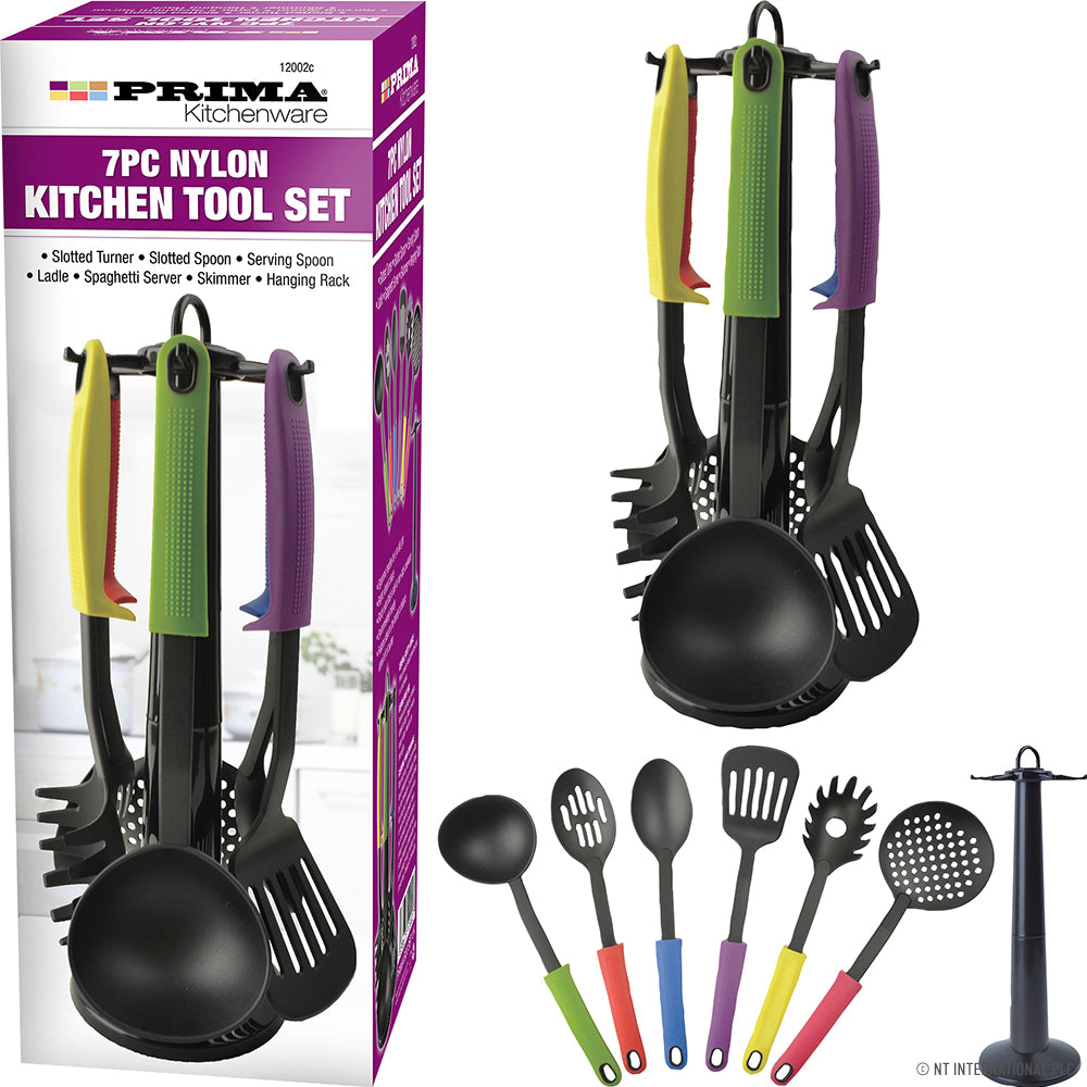 Batterie de 7 ustensiles de cuisine en nylon – Les outils essentiels pour cuisiner et pâtisser sans effort