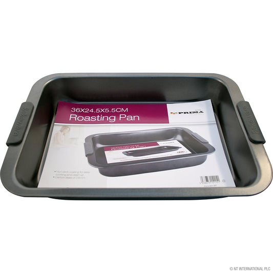 Plat de cuisson/rôtissoire antiadhésif de qualité supérieure - 36 x 24,5 x 5,5 cm - Idéal pour des rôtis parfaits et des délices de pâtisserie