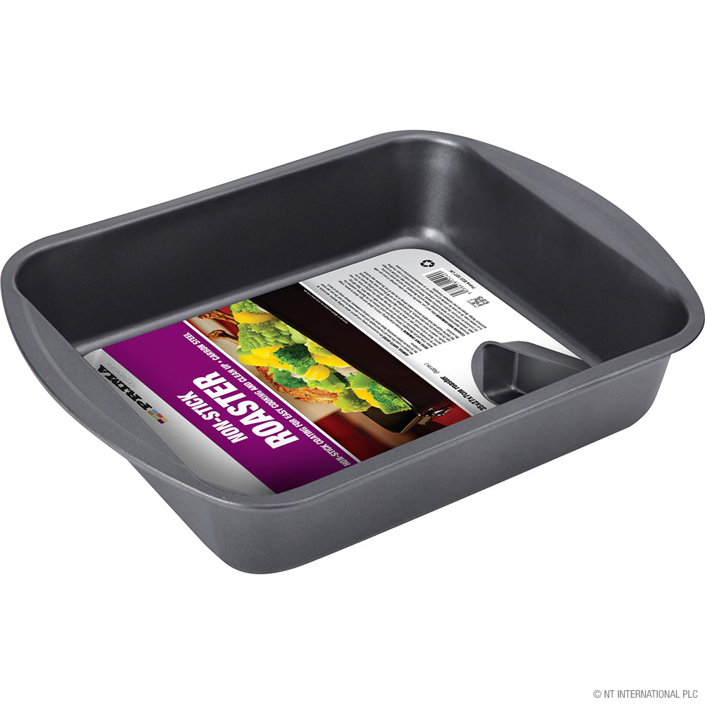 Rôtissoire antiadhésive gris foncé premium - 35 cm x 27 cm x 7 cm | Plat à rôtir de haute qualité pour une cuisine sans effort