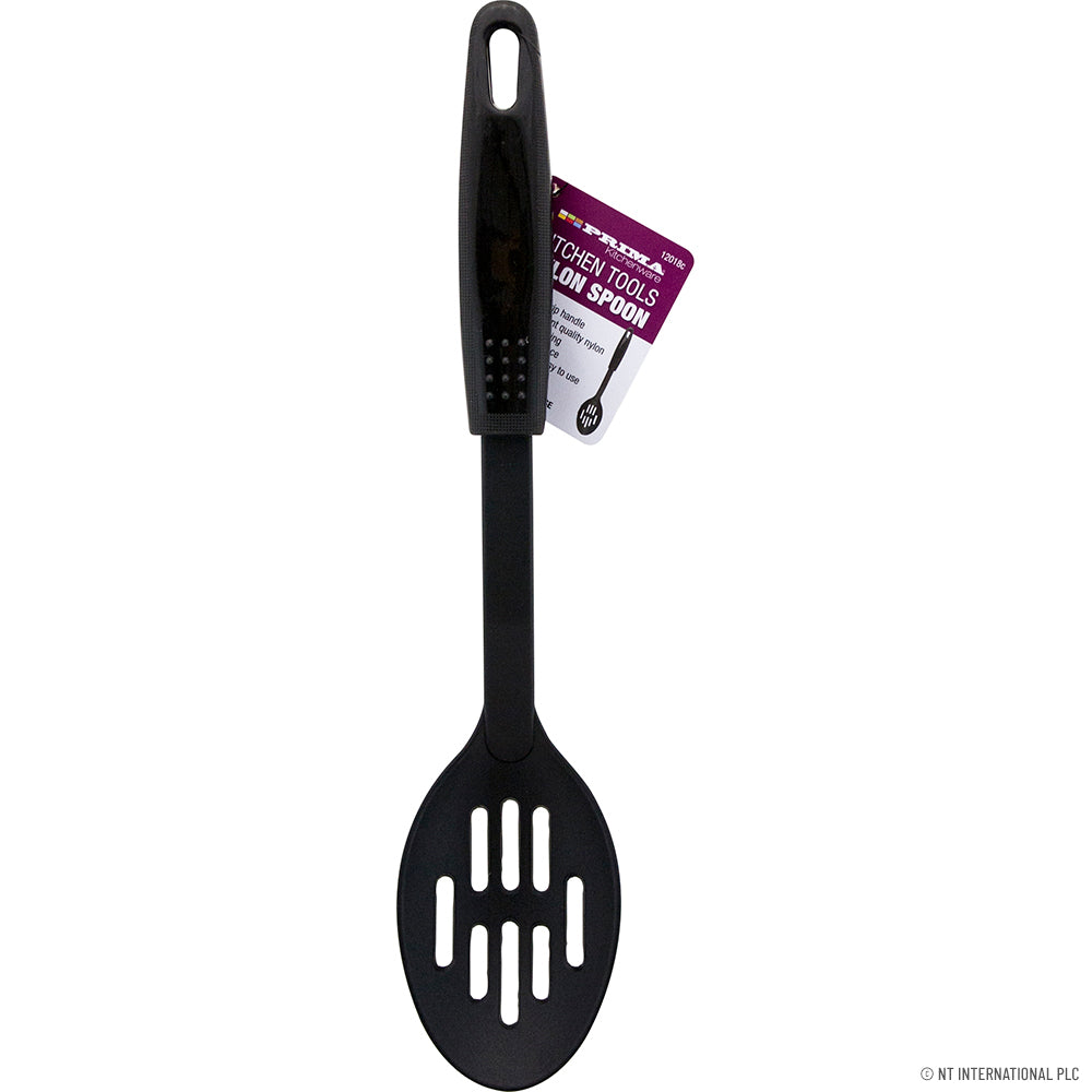 Cuillère à fente en nylon avec manche en PP – Ustensile de cuisine durable pour une cuisson et un service précis