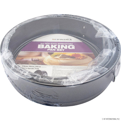 Moule à charnière de luxe 3 p. 24/26/28cm – L’indispensable pour des gâteaux parfaits