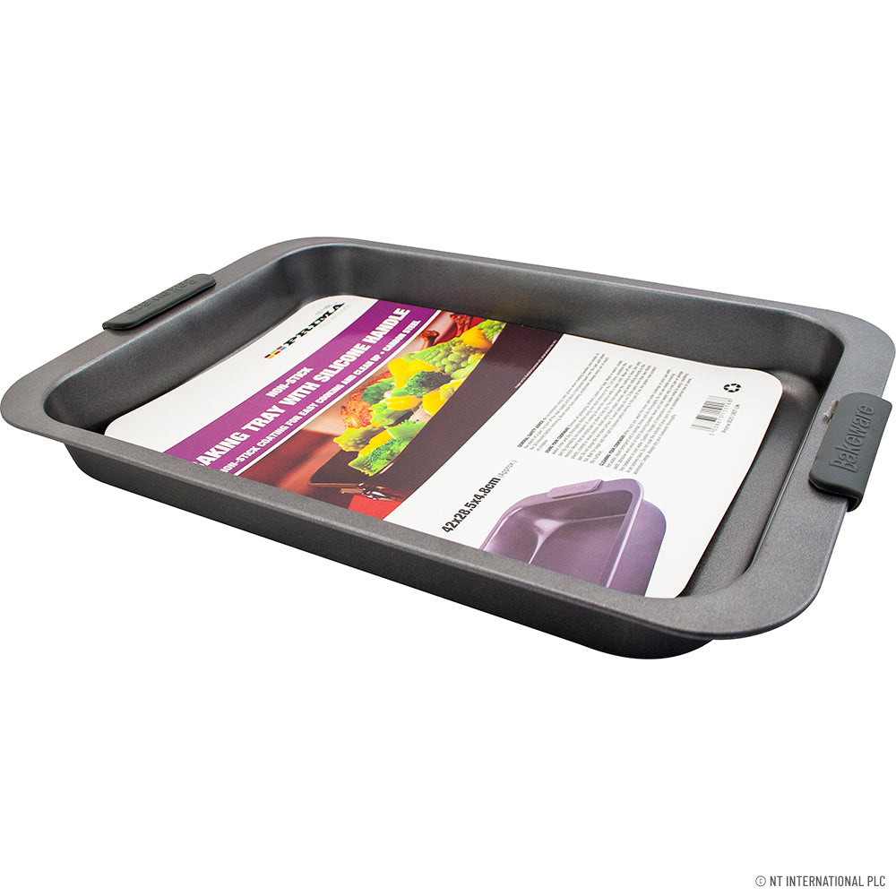 Plat/Lèchefrite Antiadhésif 42 x 28,5 x 4,8 cm – Un Indispensable Polyvalent pour des Rôtis Parfaits