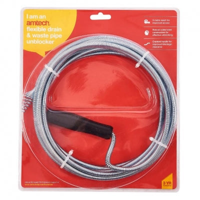 Déboucheur Flexible Amtech pour Siphons et Canalisations