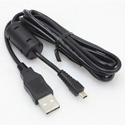 USB Data Sync & Photo Image Transfer Cable by Keple, Lead for Panasonic Lumix DMC-TZ Series: DMC-TZ20 / DMC-TZ22 / DMC-TZ3 / DMC-TZ35 / DMC-TZ37 | USB 2.0 A Male To Mini B 8-pin Flat Male | 1.5m