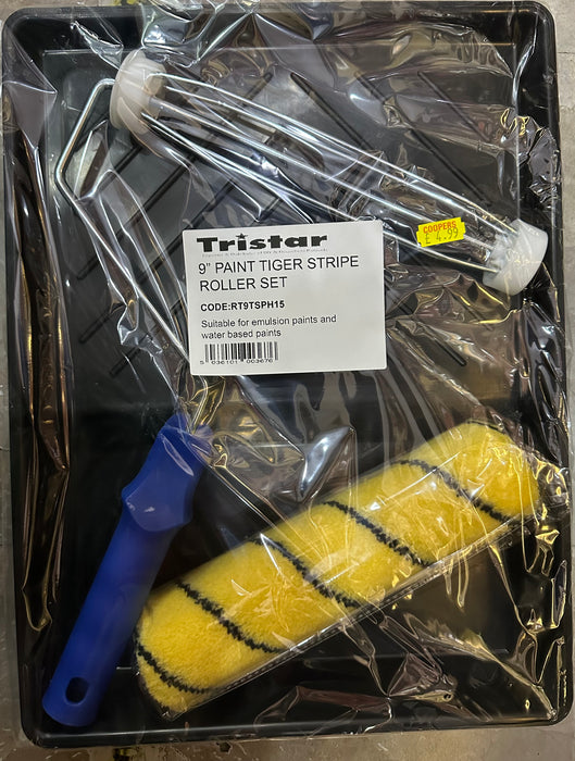 TRISTAR 9” PAINT TIGER STRIPE ROLLER SET