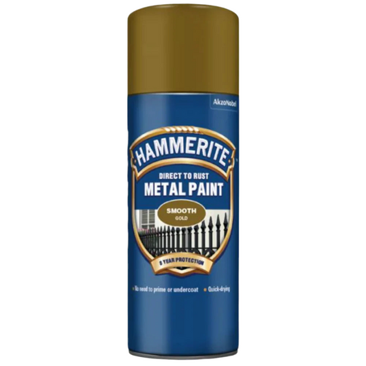 HAMMERITE PEINTURE MÉTAL LISSE OR