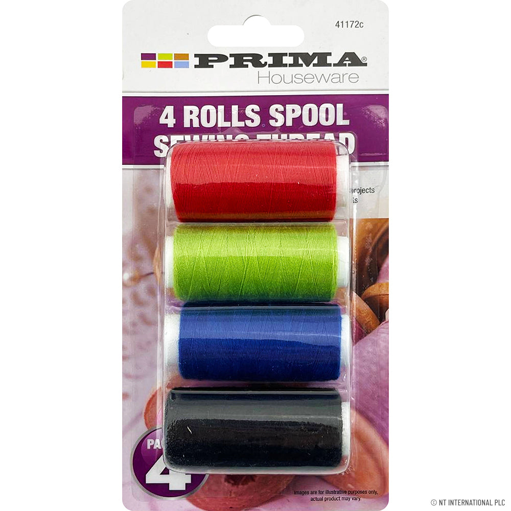 4pc Spool Sewing Thread Set in Assorted Colors