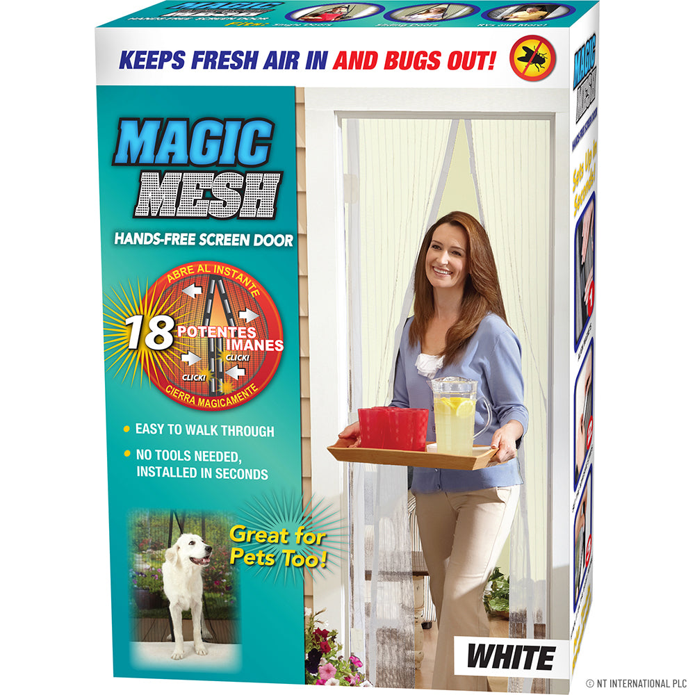 Transformez votre maison avec la moustiquaire de porte Magic Mesh - Blanc