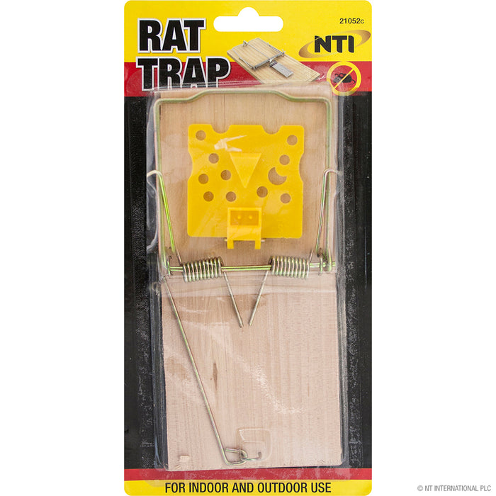 Premium Large Wooden Rat Trap On Card - Effective Pest Control Solution