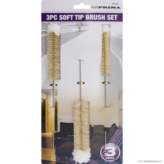 Ensemble de 3 brosses à bouteilles à embout souple de qualité supérieure Nettoyage efficace des biberons et plus encore