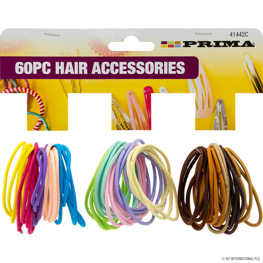 Complete Your Look 60pc Hair Accessories Band Set - Assorted Colors