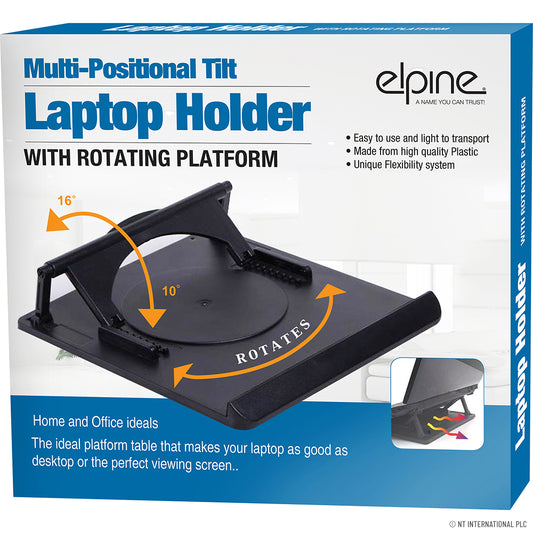 Laptop Holder with Rotating Platform Ergonomic Workspace Solutions