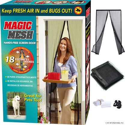 Transformez votre maison avec la moustiquaire de porte Magic Mesh - Noire