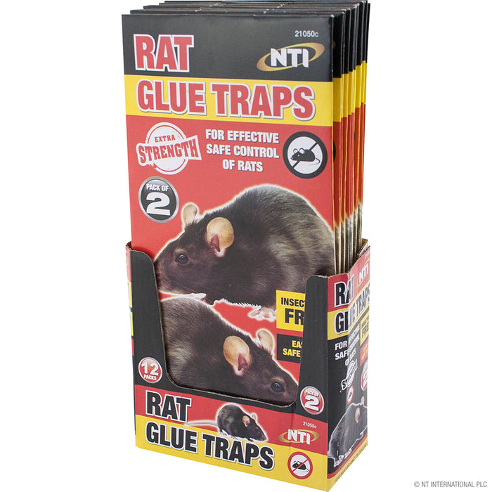 2pc Rat Glue Traps in Display Box - Keep Your Space Pest-Free!