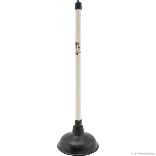 Heavy-Duty 15cm Rubber Plunger - Black (Large) for Effective Drain Clearing