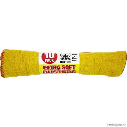 Lot de 10 Chiffons Jaunes - 30x28 cm - Pour un nettoyage impeccable !